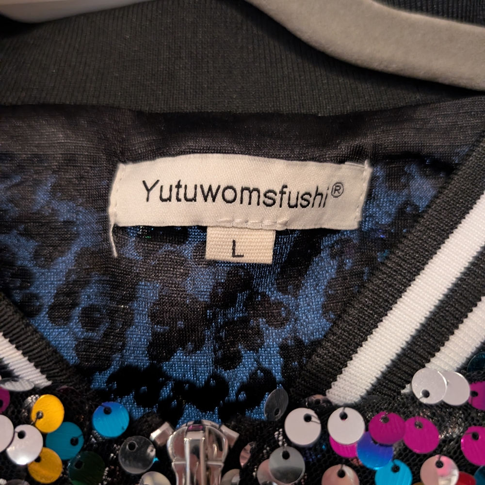 Sequin Bomber Jacket - image 4